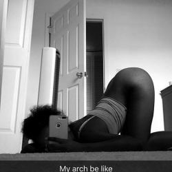 Black ghetto girl bending over naked on snapchat