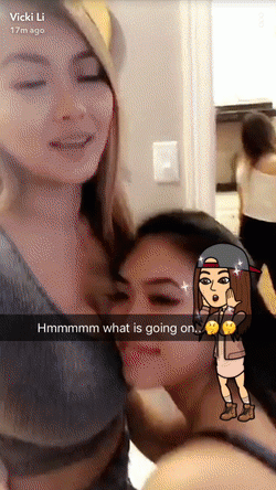 Freaky babes on snapchat GIF