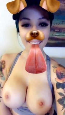 Sexy tatted up freaky on wilding on snapchat